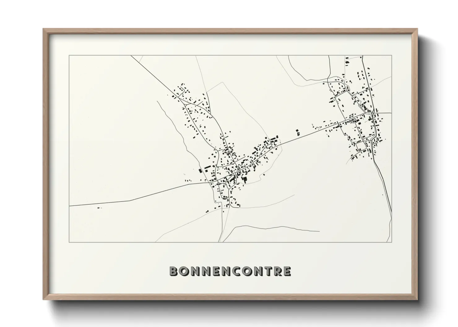 Une affiche de carte sur Bonnencontre