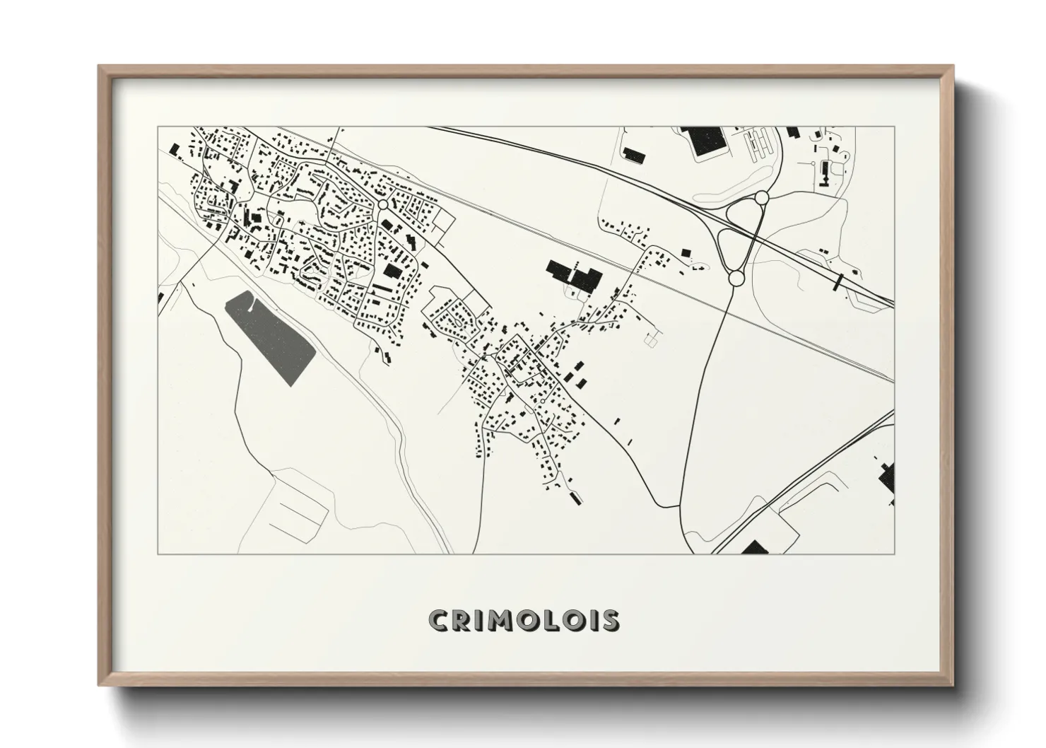 Une affiche de carte sur Crimolois