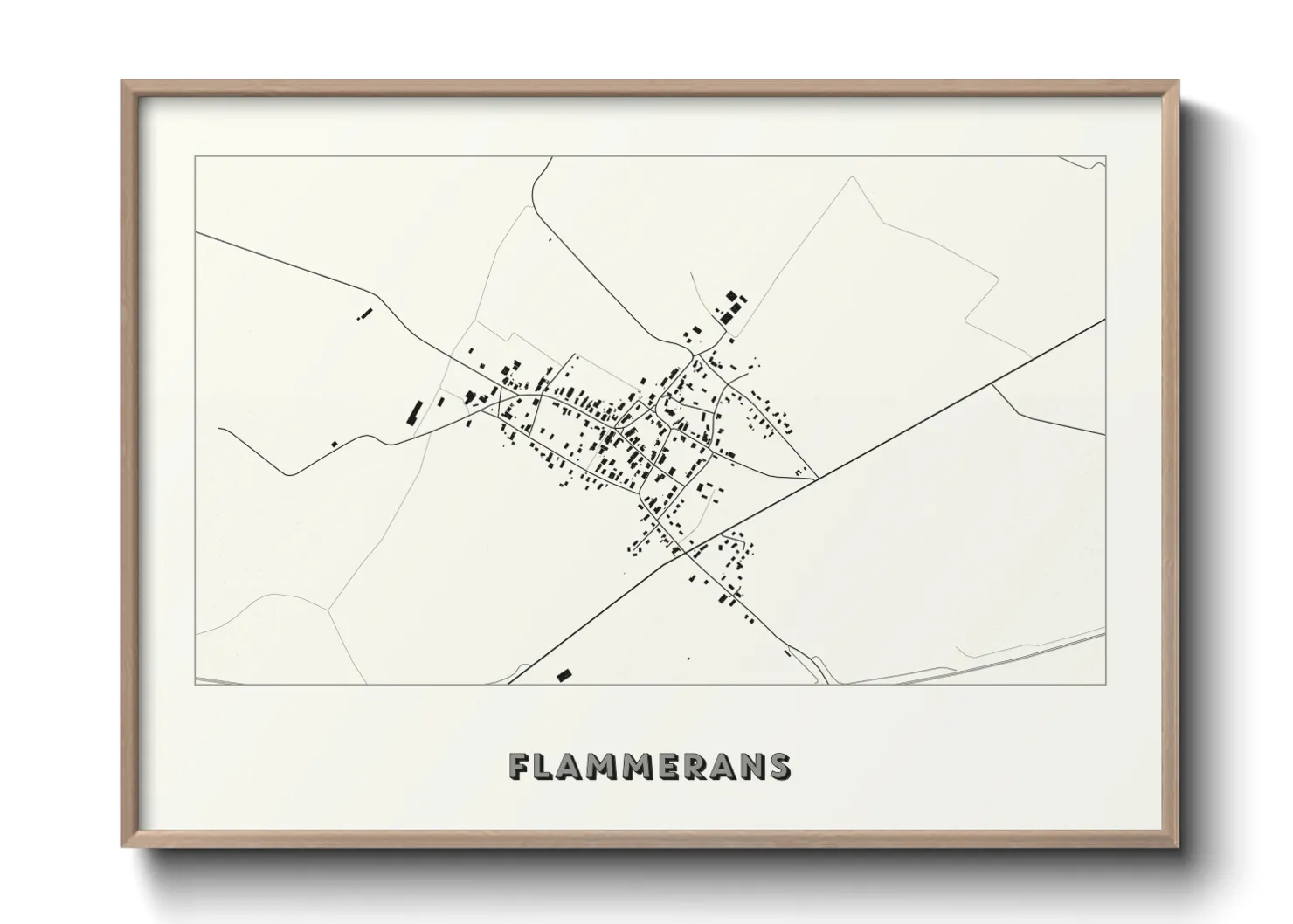 Une affiche de carte sur Flammerans