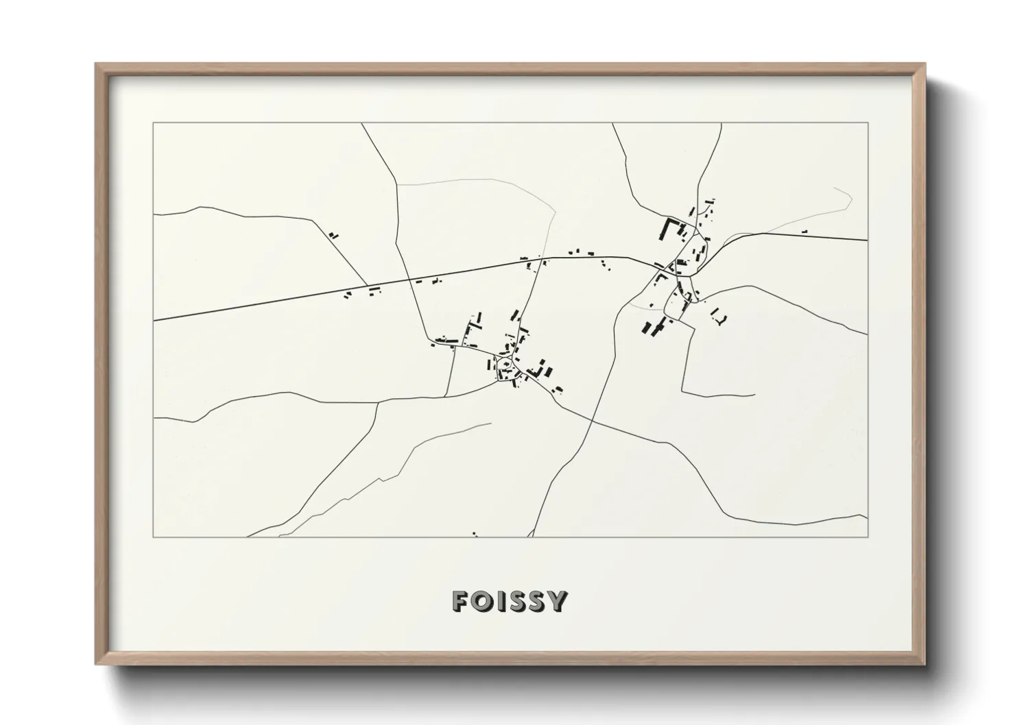 Une affiche de carte sur Foissy