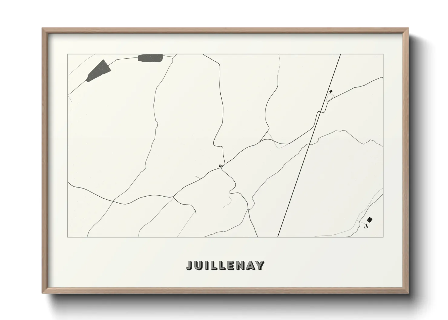 Une affiche de carte sur Juillenay