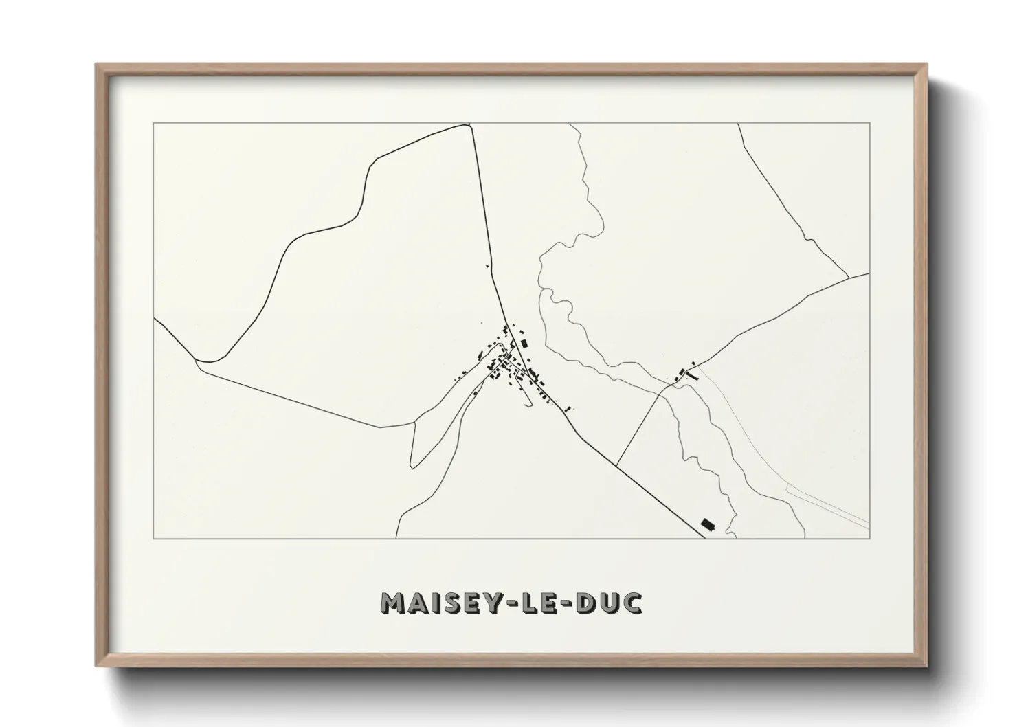 Une affiche de carte sur Maisey-le-Duc