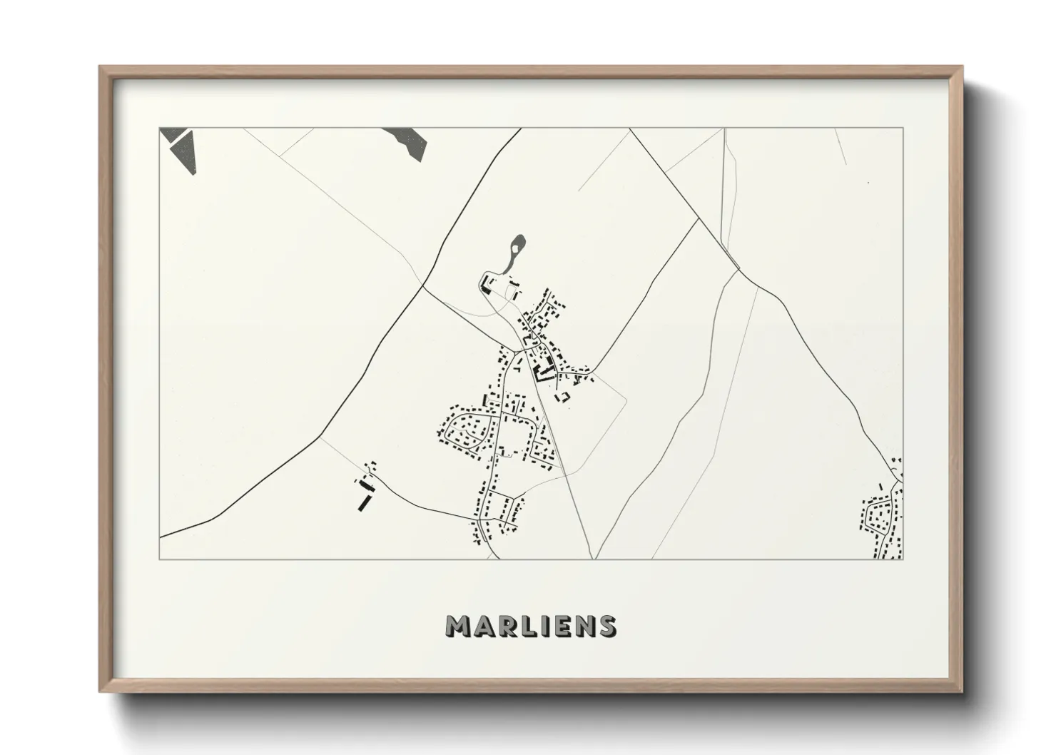 Une affiche de carte sur Marliens