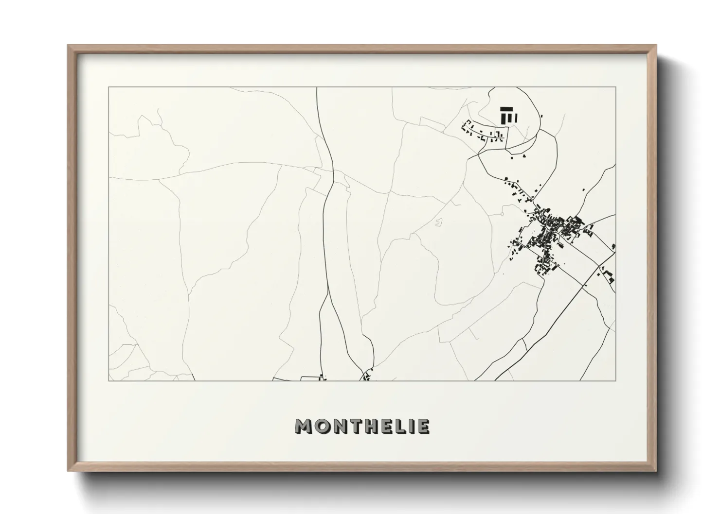 Une affiche de carte sur Monthelie