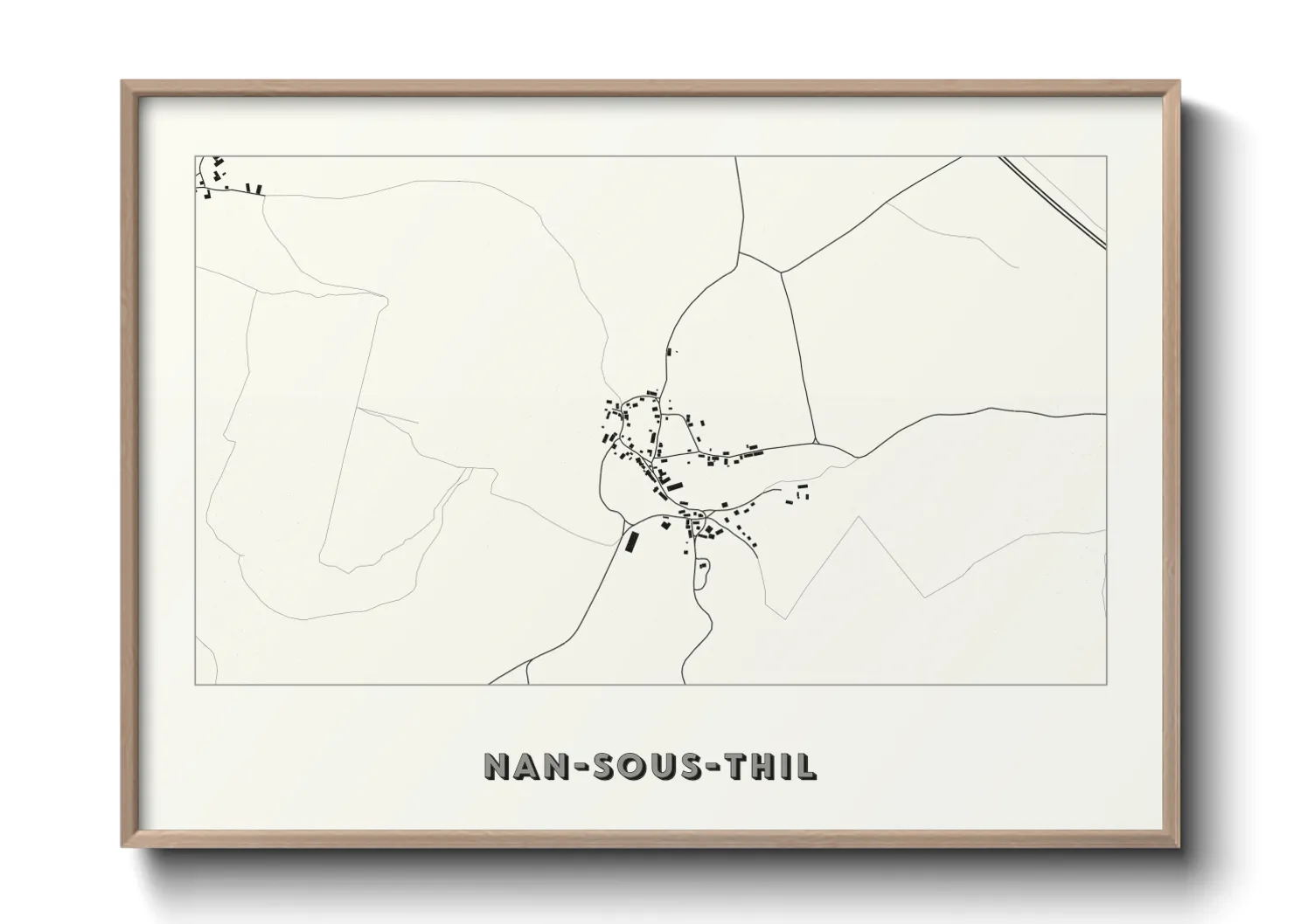 Une affiche de carte sur Nan-sous-Thil