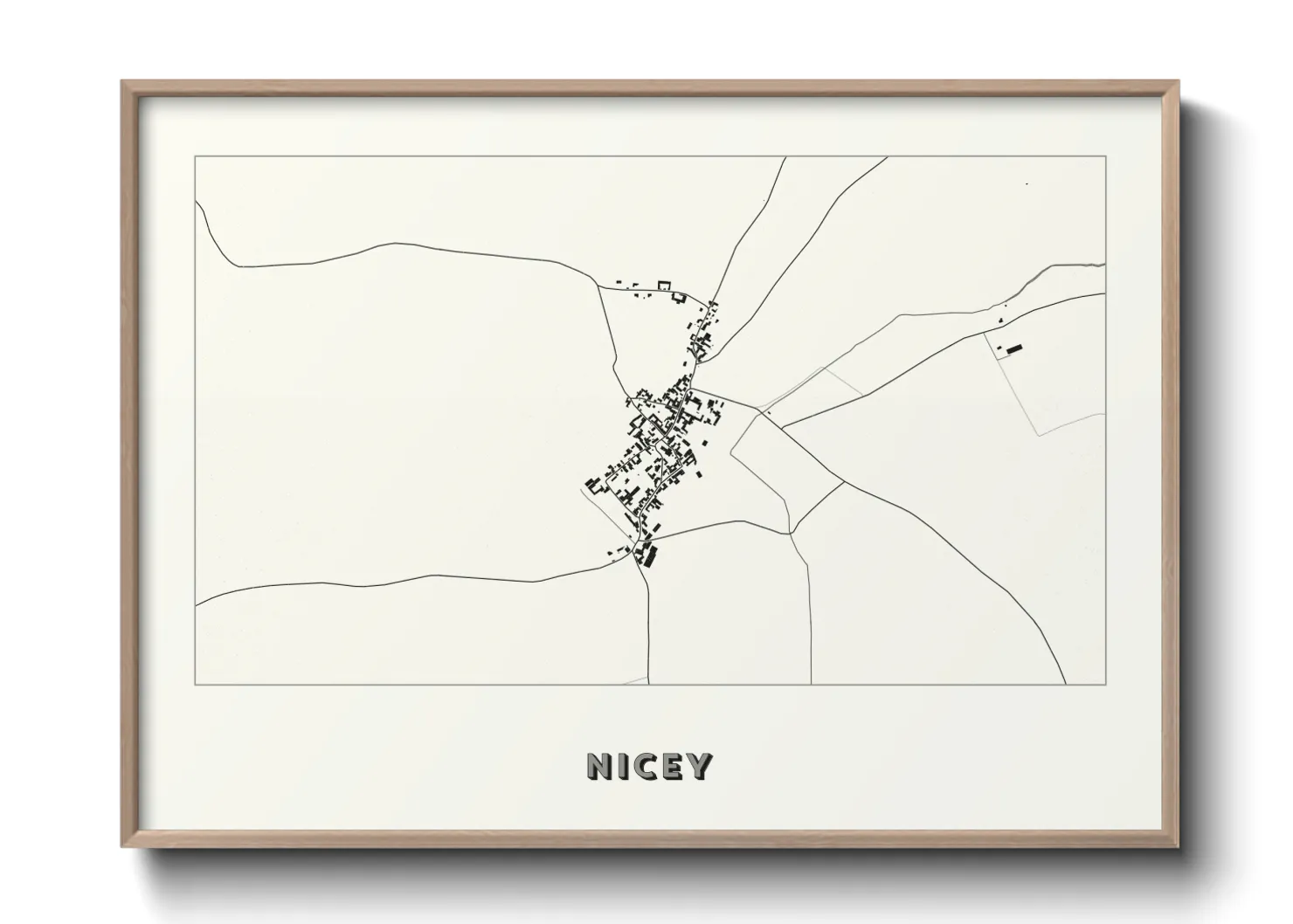 Une affiche de carte sur Nicey