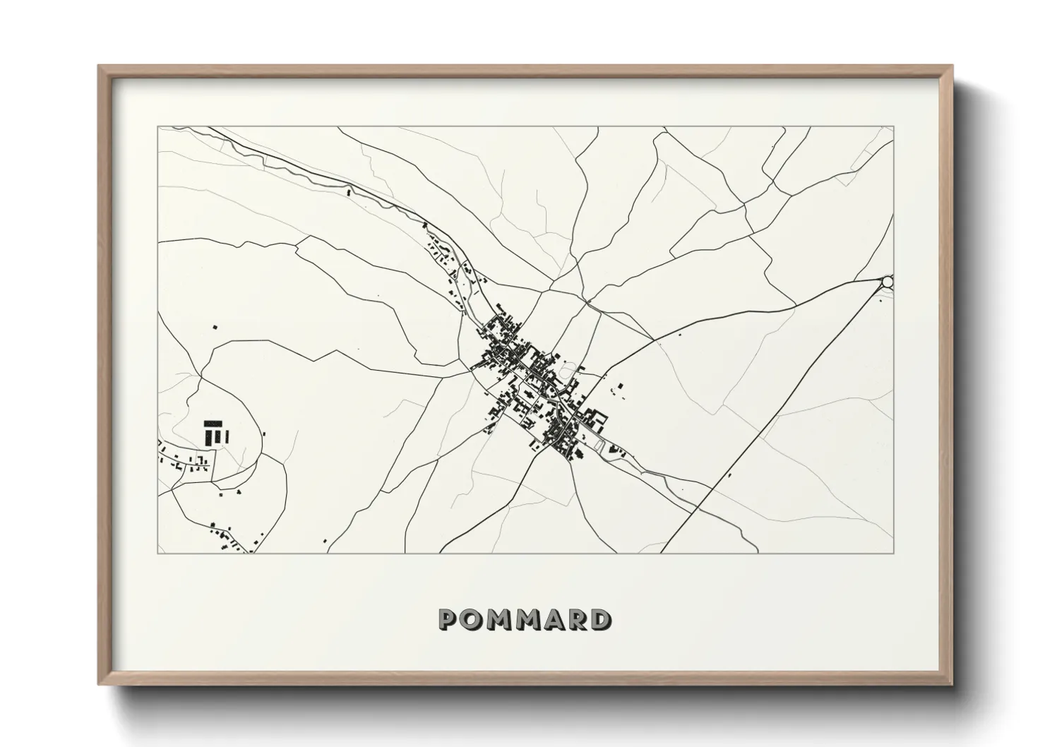 Une affiche de carte sur Pommard