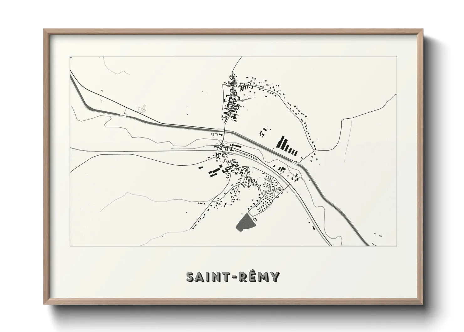 Une affiche de carte sur Saint-Rémy