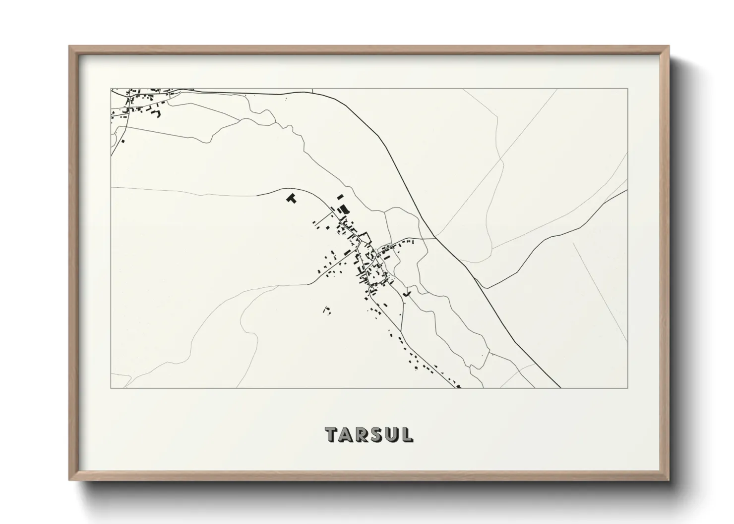 Une affiche de carte sur Tarsul
