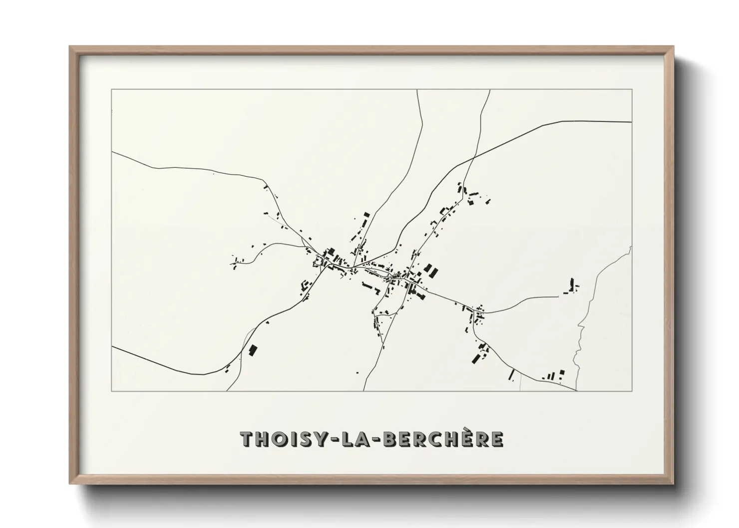 Une affiche de carte sur Thoisy-la-Berchère