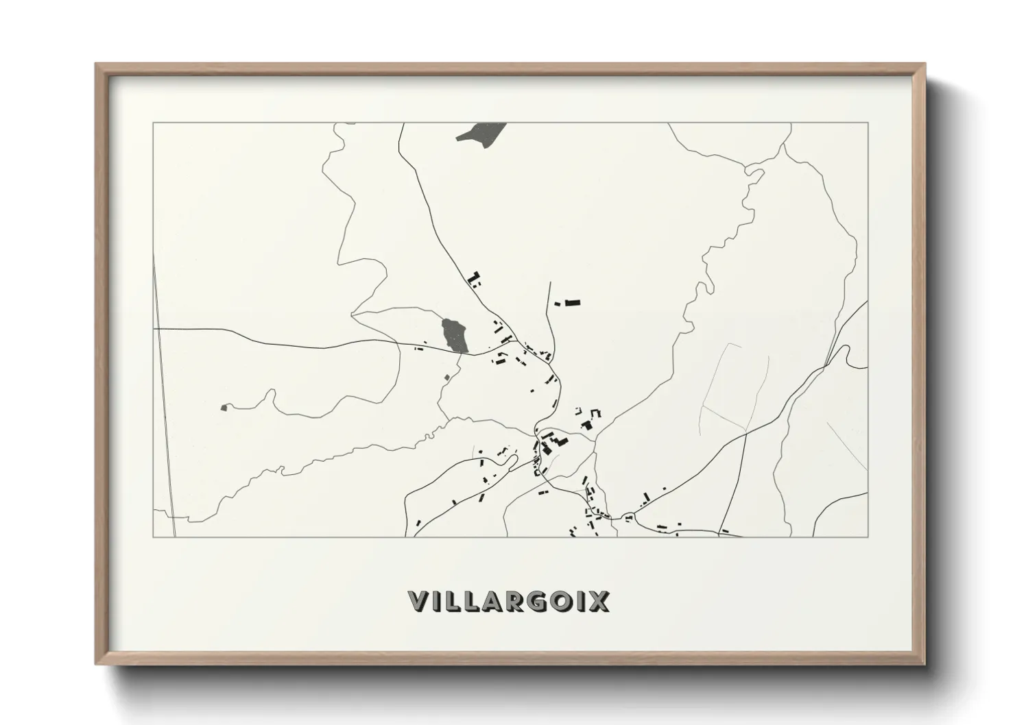 Une affiche de carte sur Villargoix