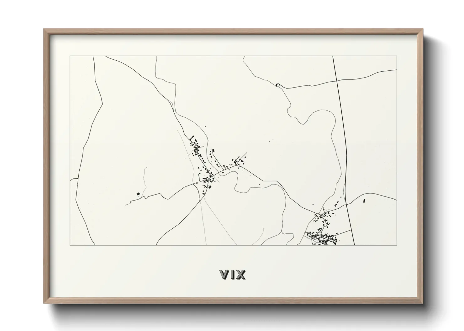 Une affiche de carte sur Vix