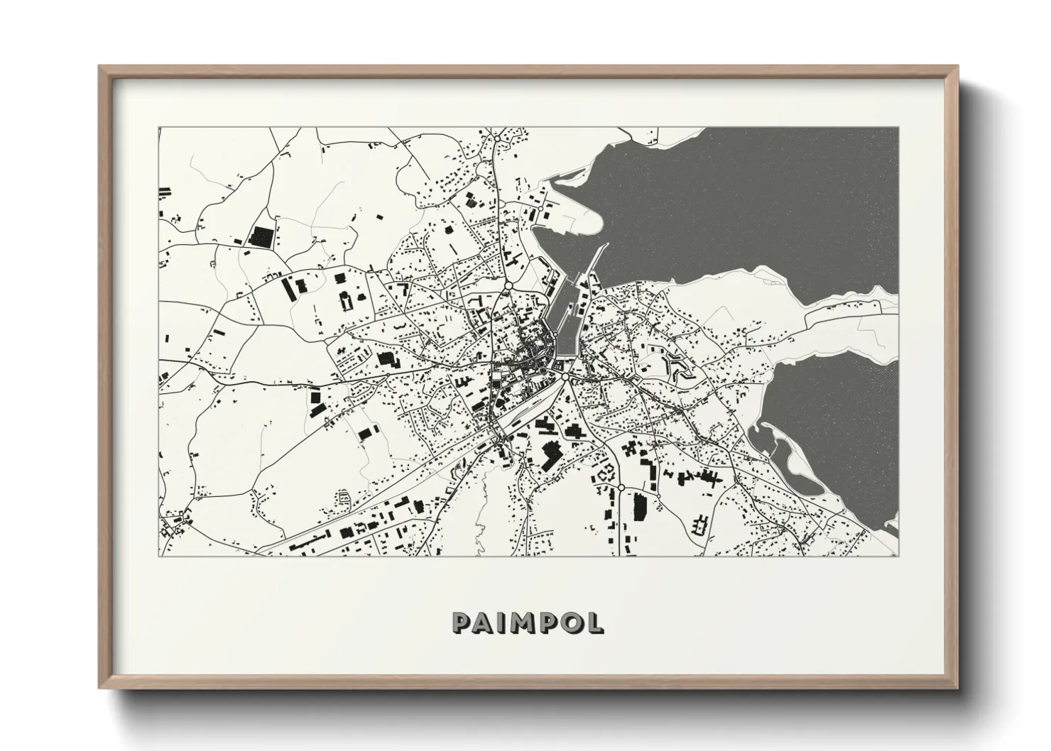 Une affiche de carte sur Paimpol