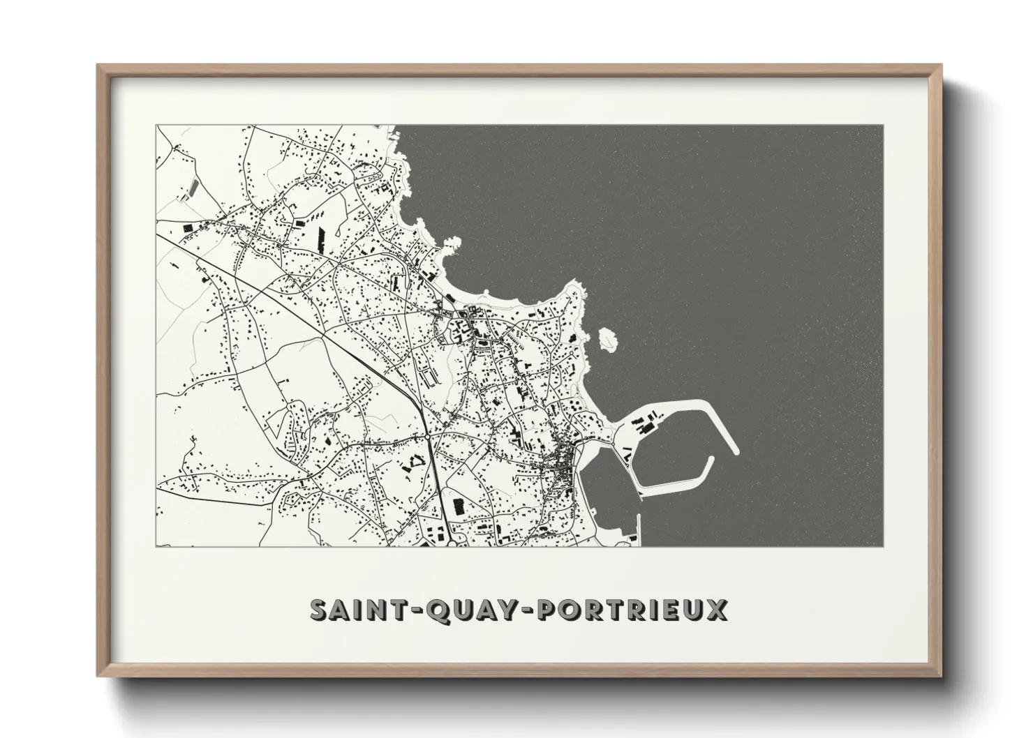 Une affiche de carte sur Saint-Quay-Portrieux