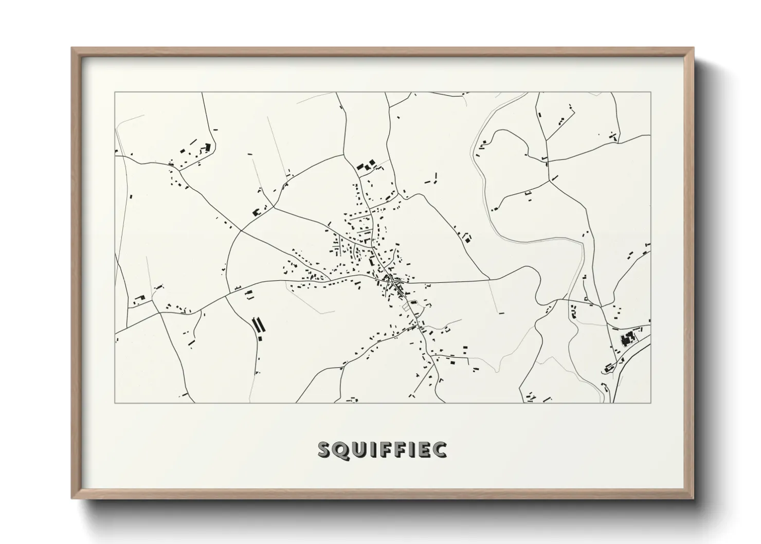 Une affiche de carte sur Squiffiec