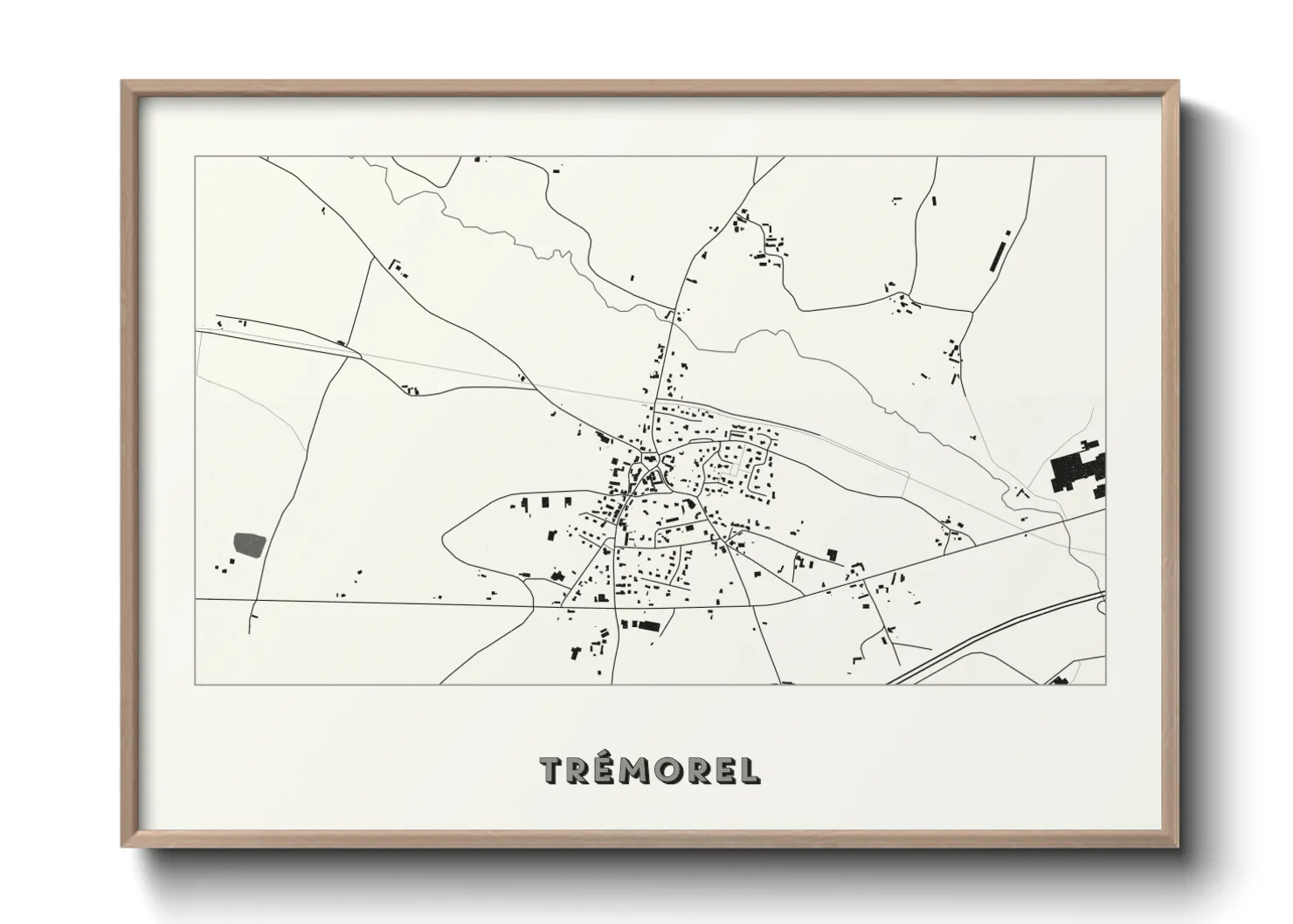 Une affiche de carte sur Trémorel