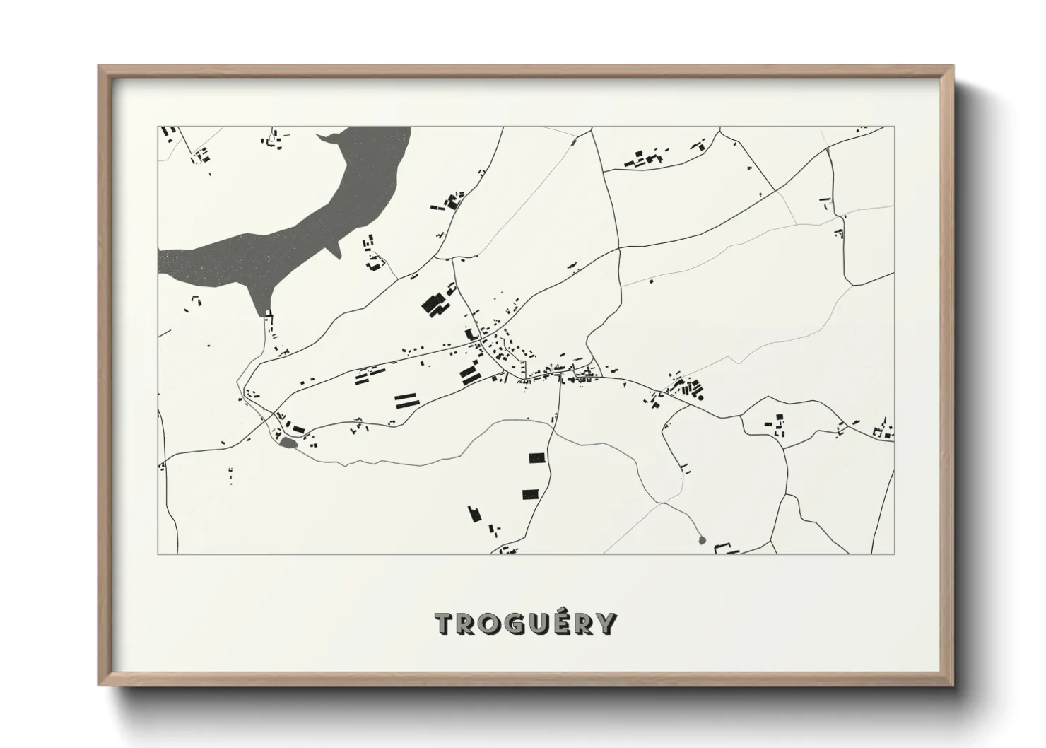 Une affiche de carte sur Troguéry