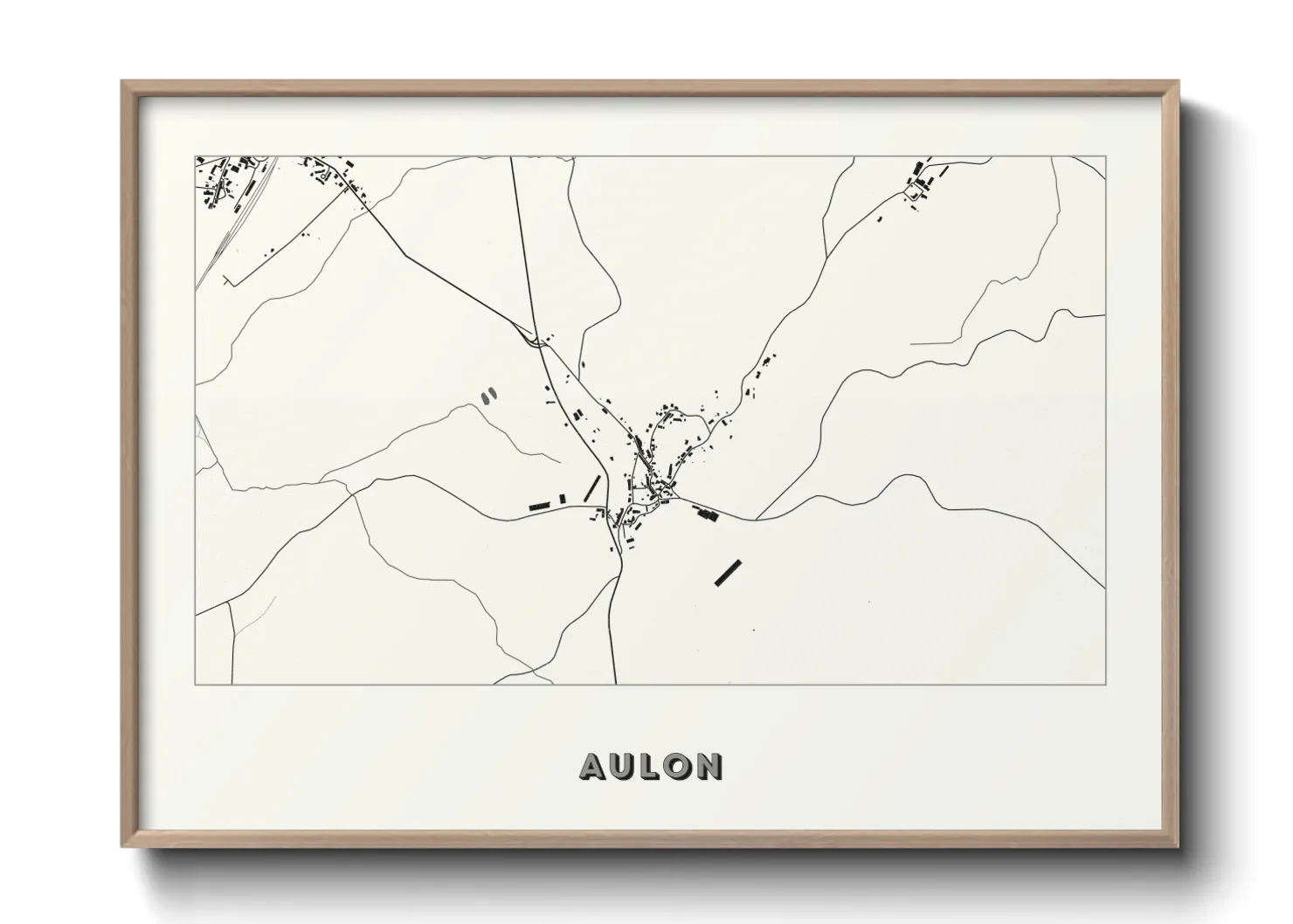 Une affiche de carte sur Aulon