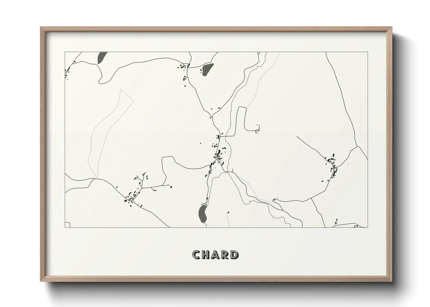 Une affiche de carte sur Chard