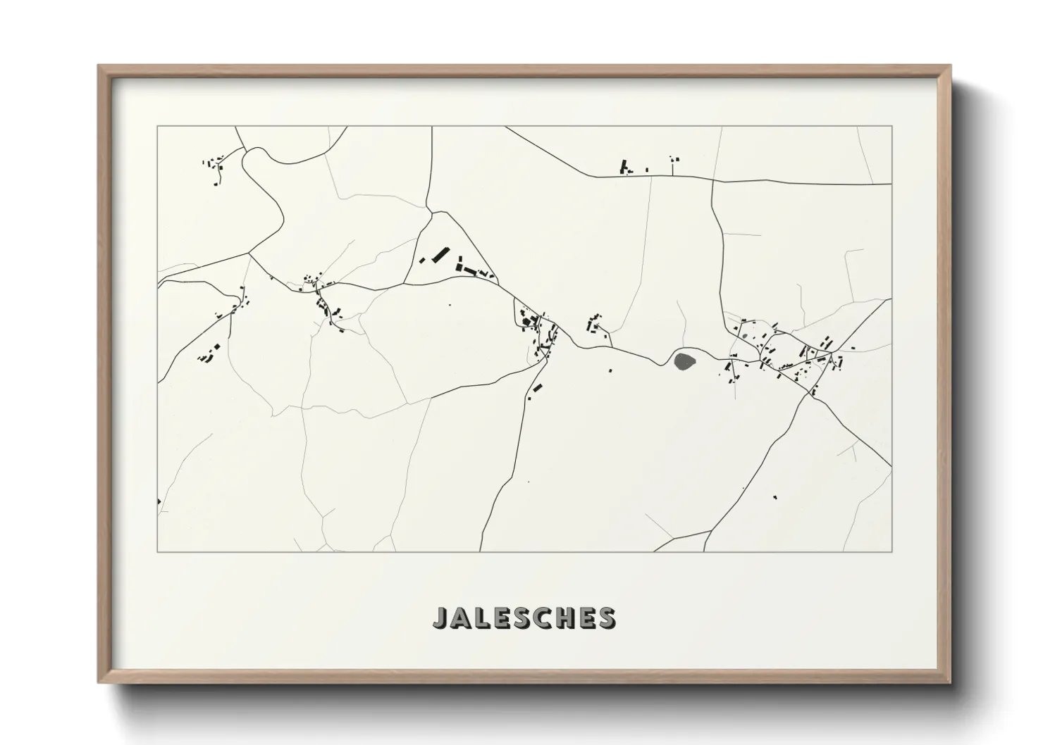 Une affiche de carte sur Jalesches