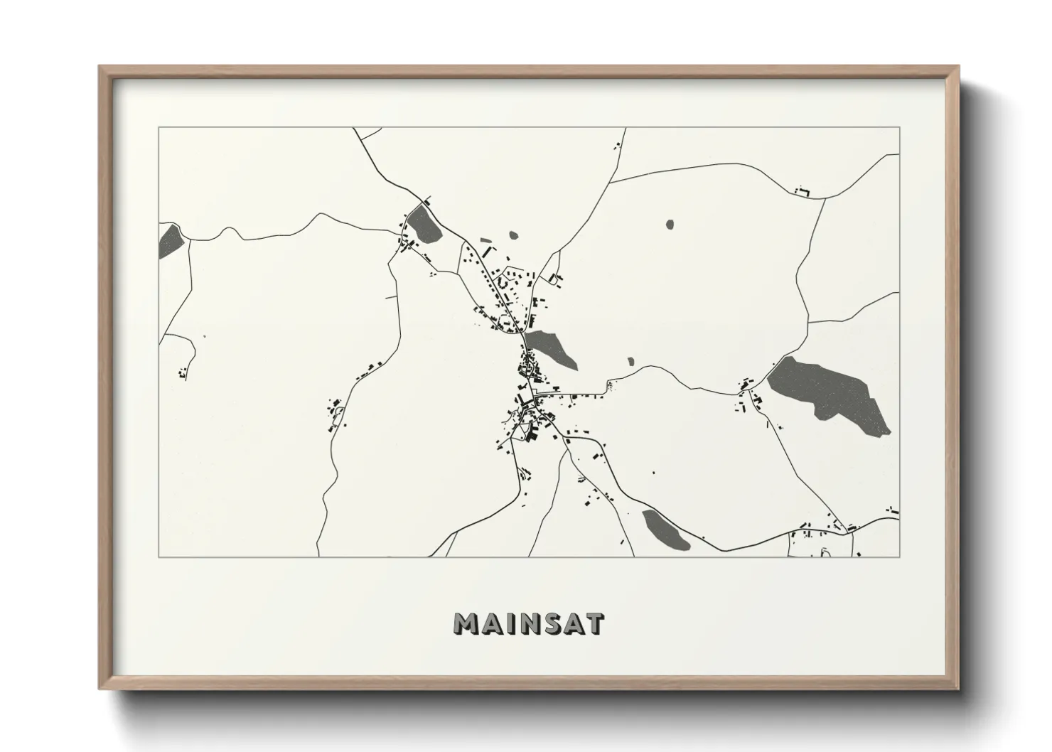 Une affiche de carte sur Mainsat