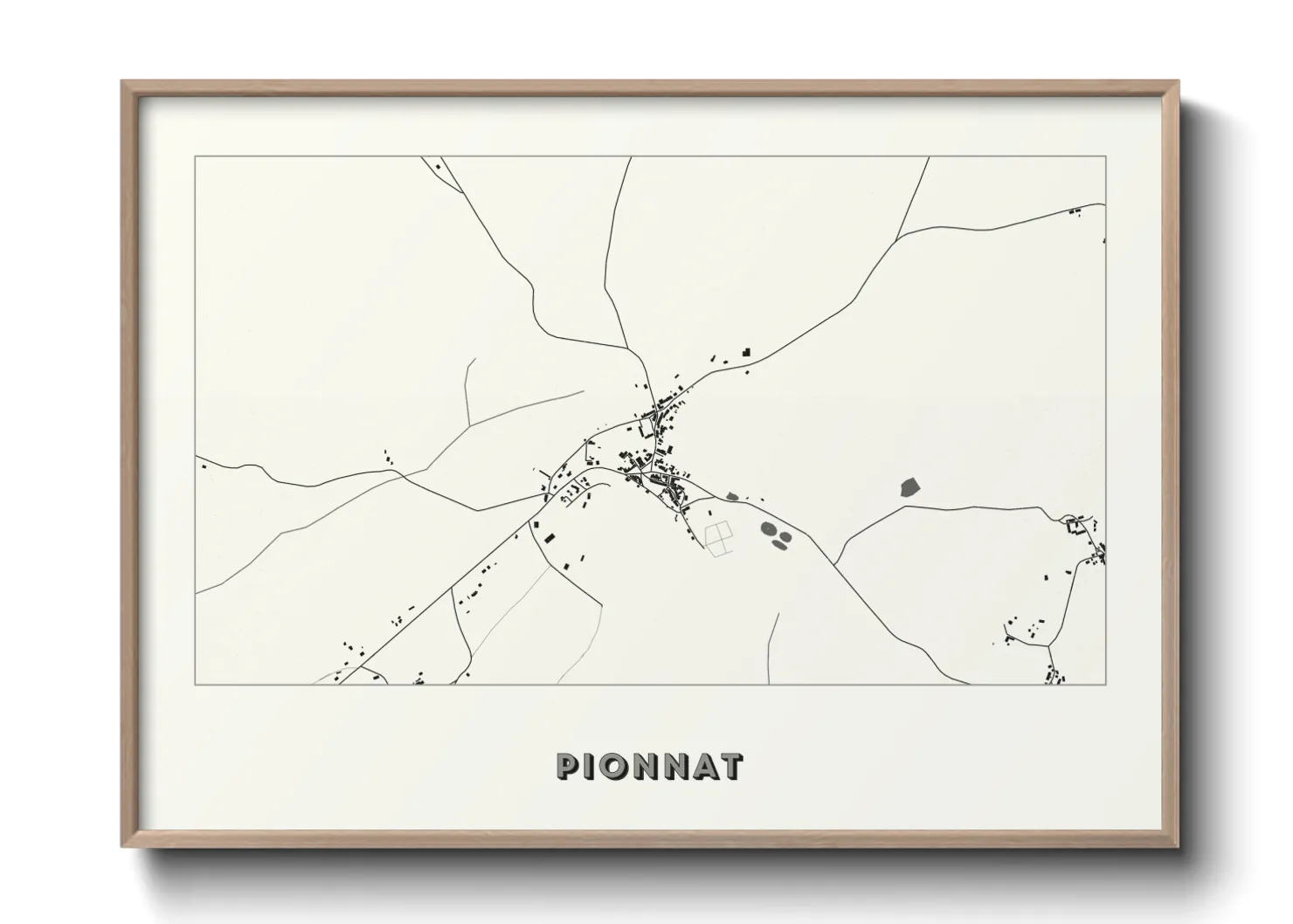 Une affiche de carte sur Pionnat