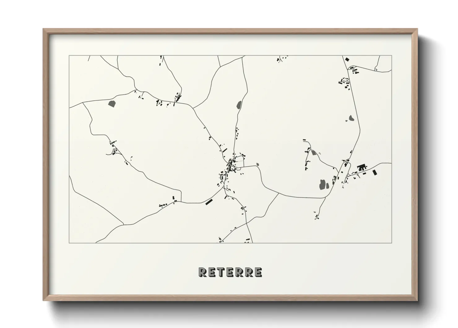 Une affiche de carte sur Reterre