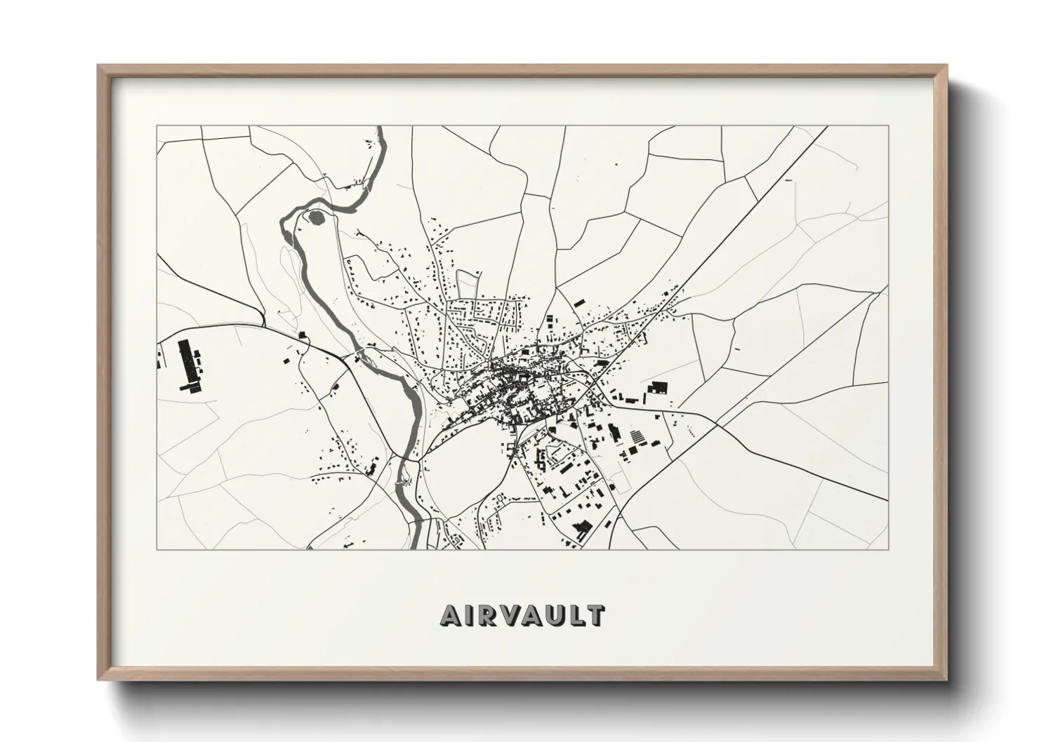 Une affiche de carte sur Airvault