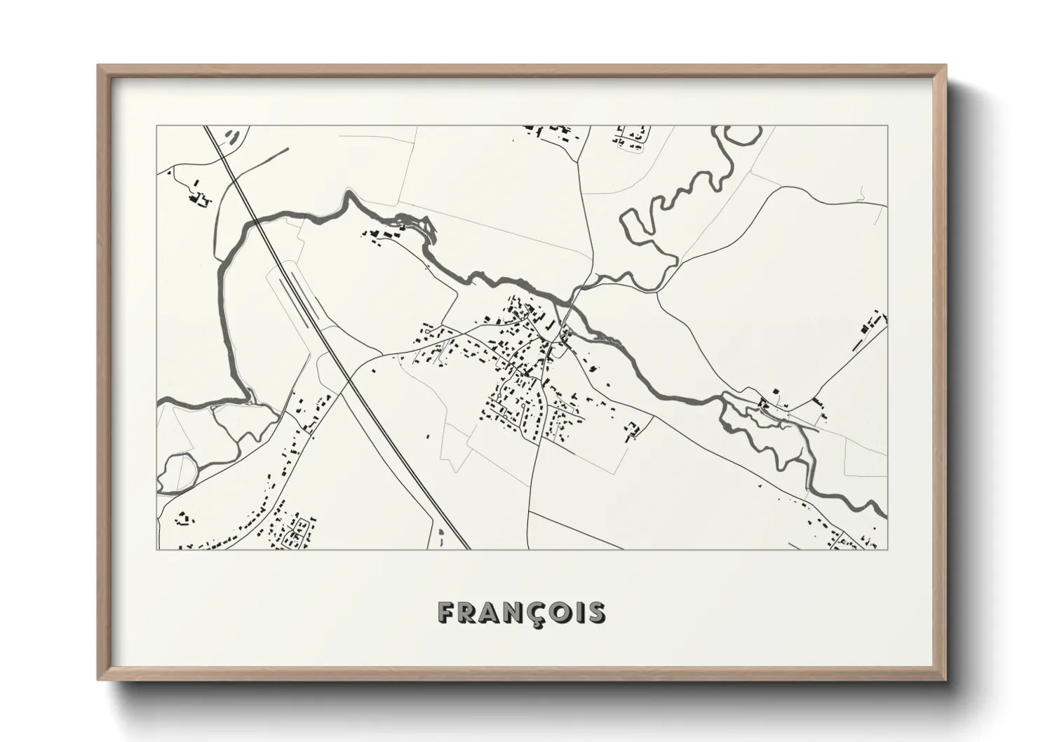 Une affiche de carte sur François