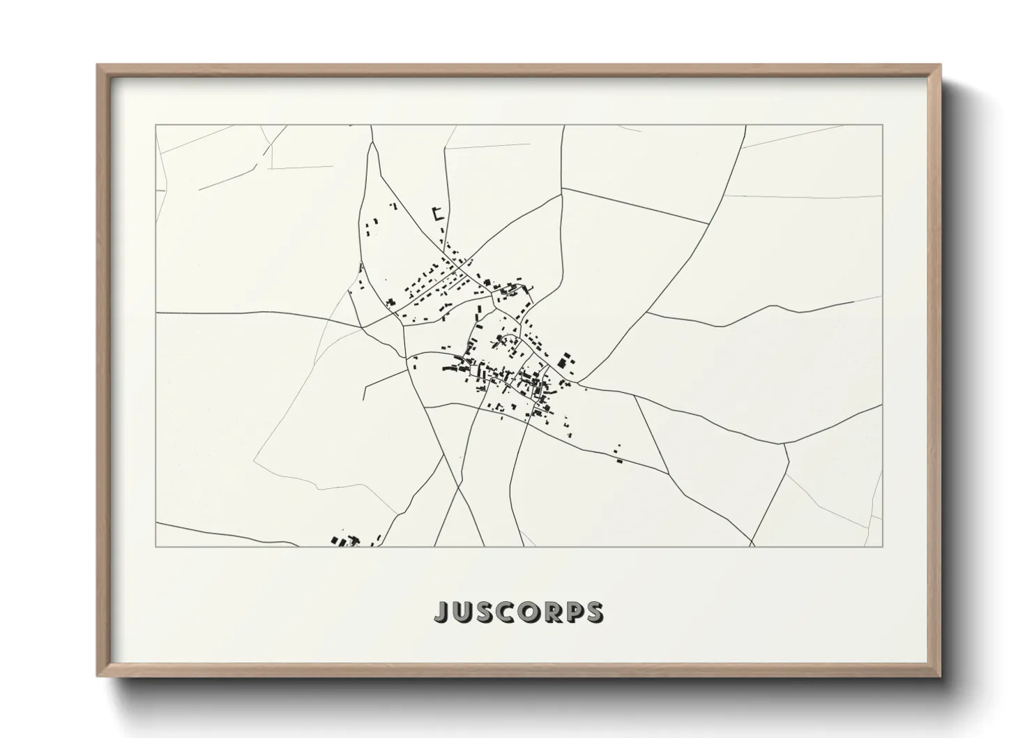 Une affiche de carte sur Juscorps