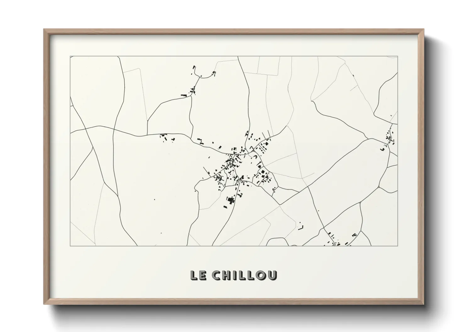 Une affiche de carte sur Le Chillou