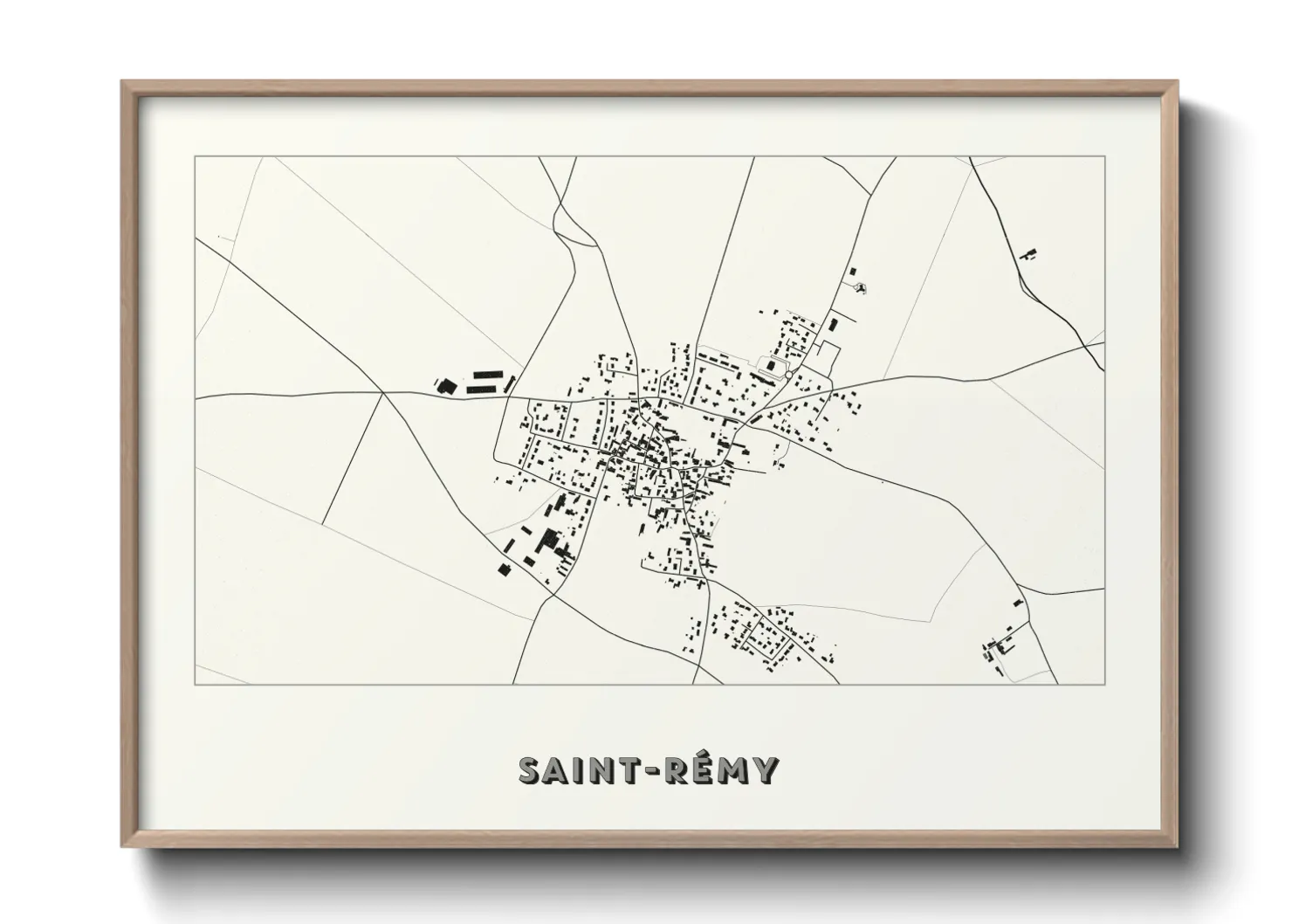 Une affiche de carte sur Saint-Rémy