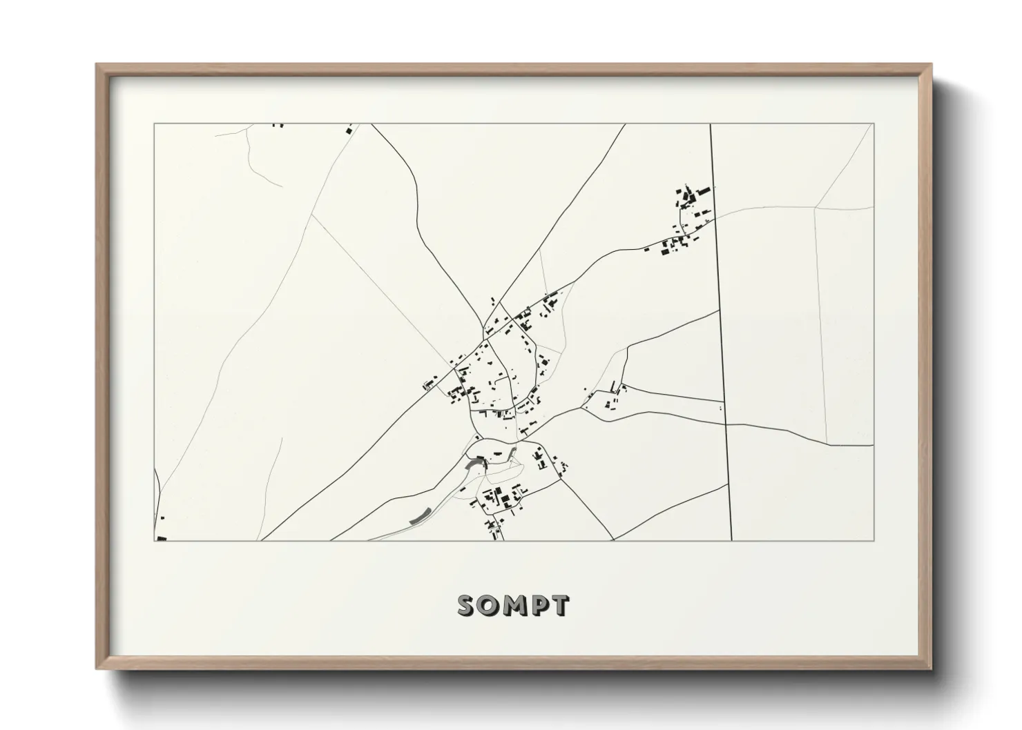 Une affiche de carte sur Sompt