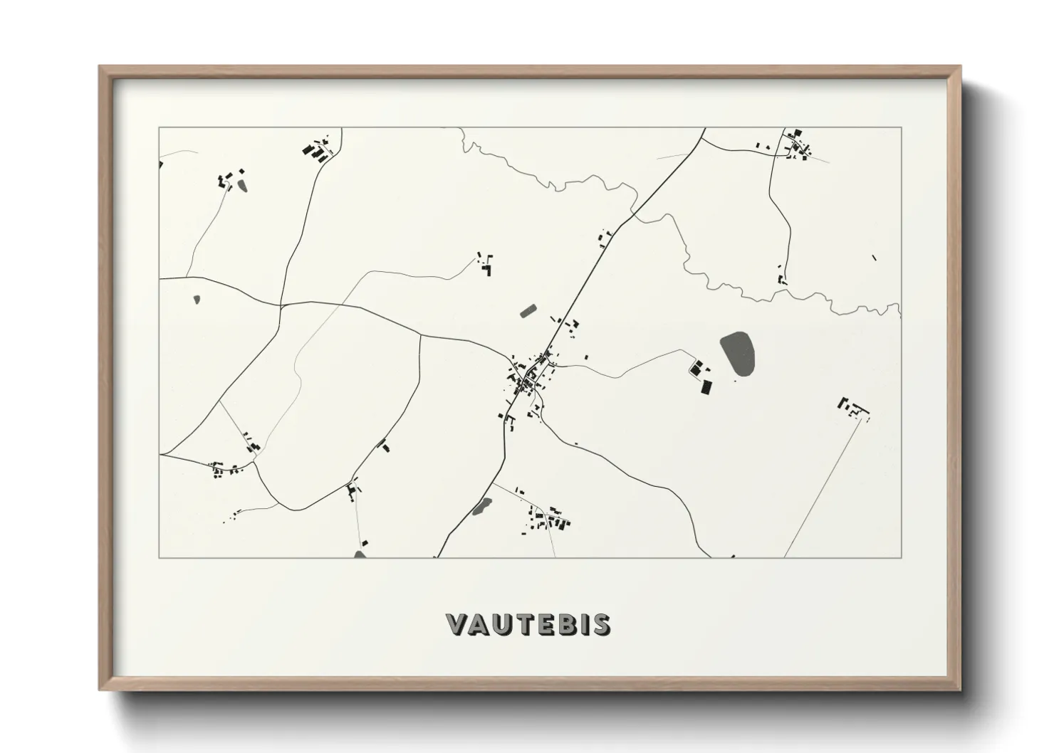 Une affiche de carte sur Vautebis