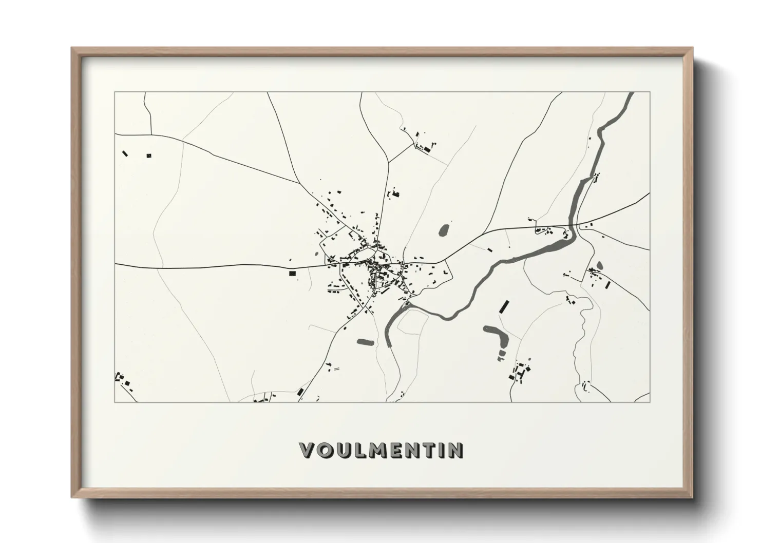 Une affiche de carte sur Voulmentin