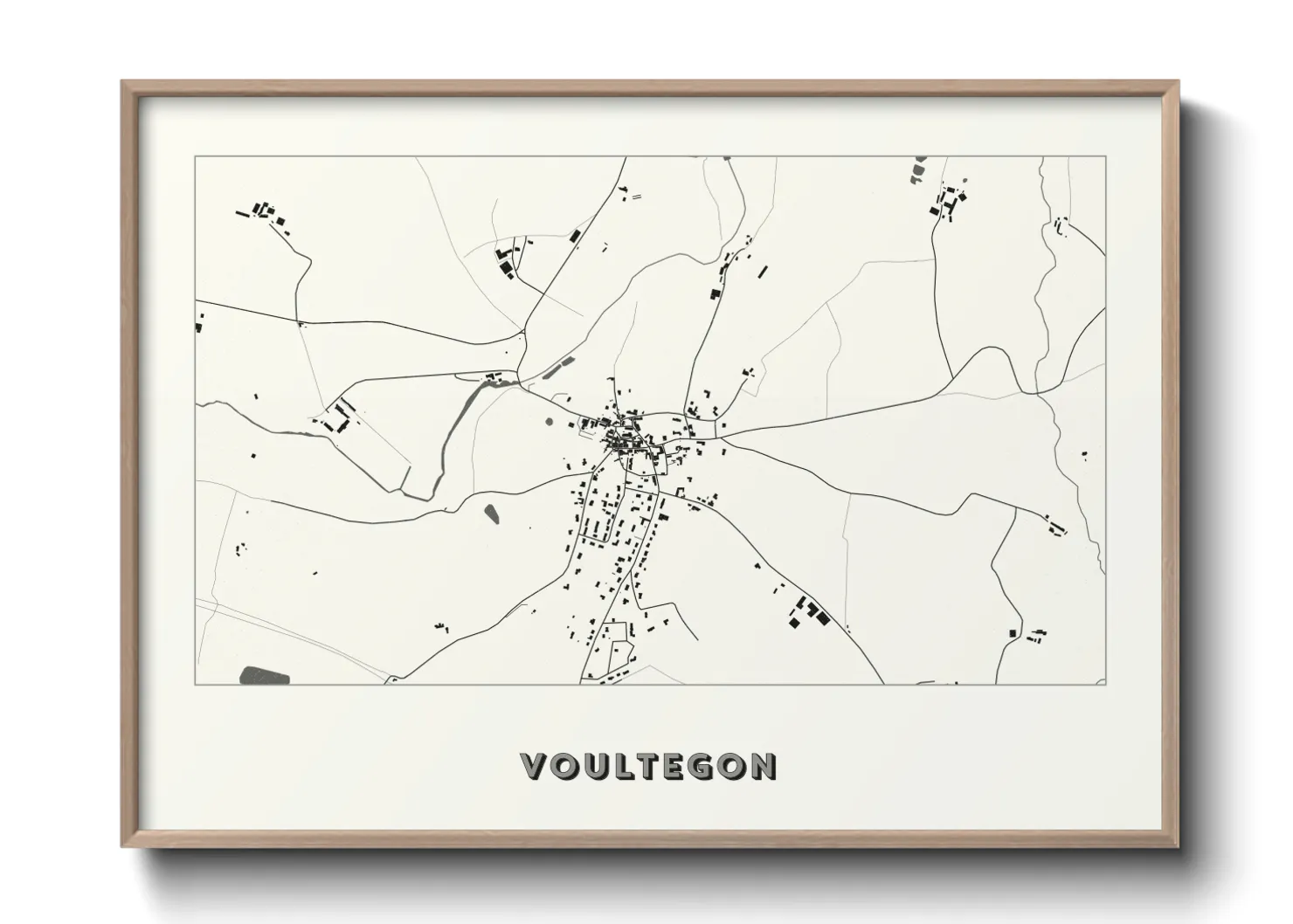 Une affiche de carte sur Voultegon