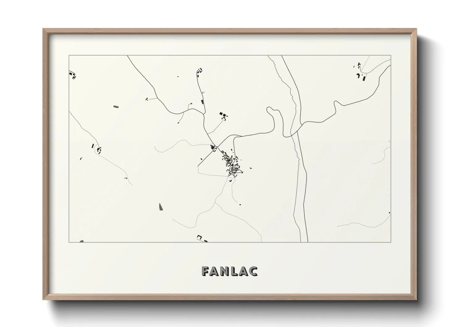 Une affiche de carte sur Fanlac