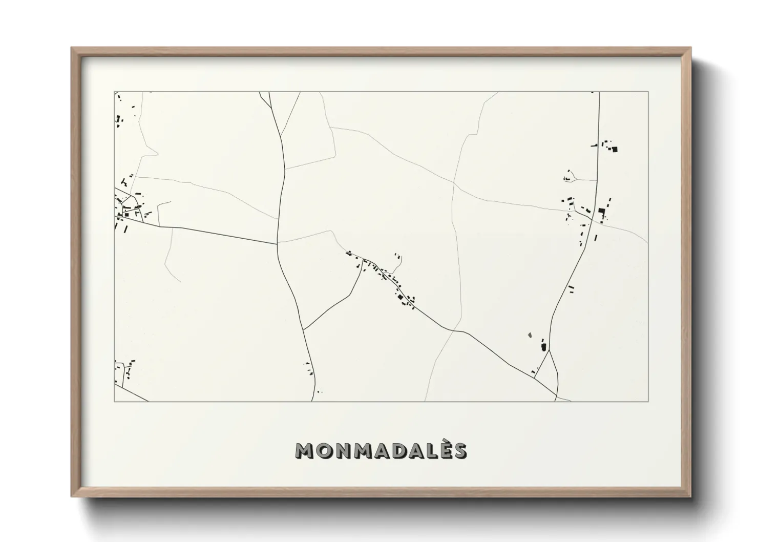 Une affiche de carte sur Monmadalès