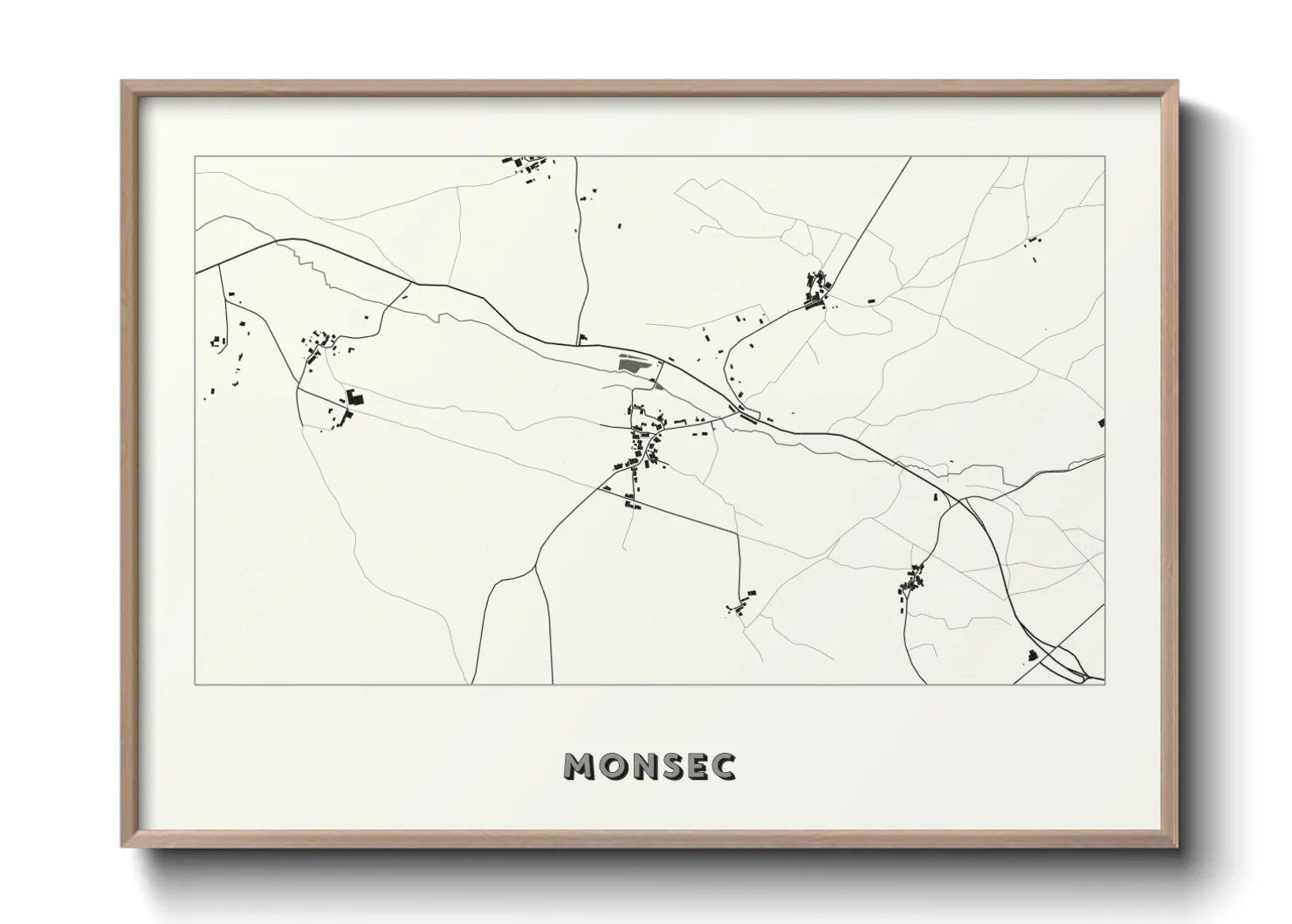 Une affiche de carte sur Monsec