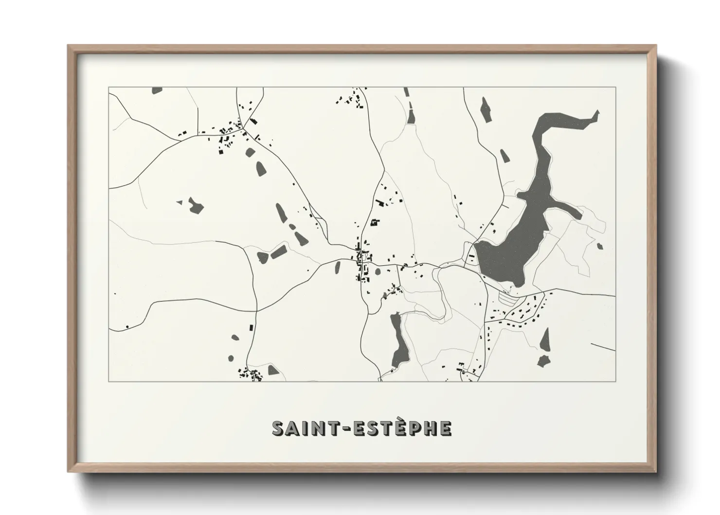 Une affiche de carte sur Saint-Estèphe