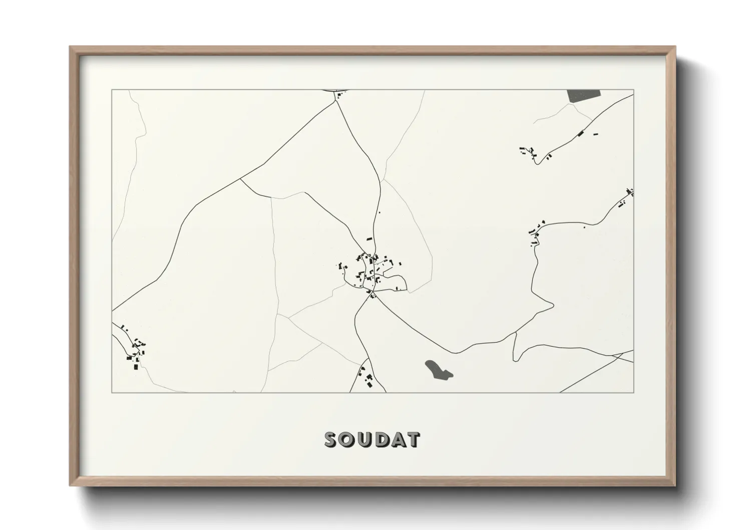 Une affiche de carte sur Soudat