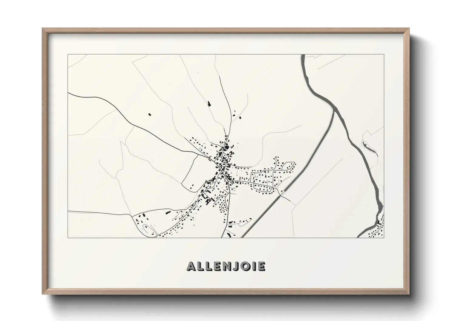 Une affiche de carte sur Allenjoie