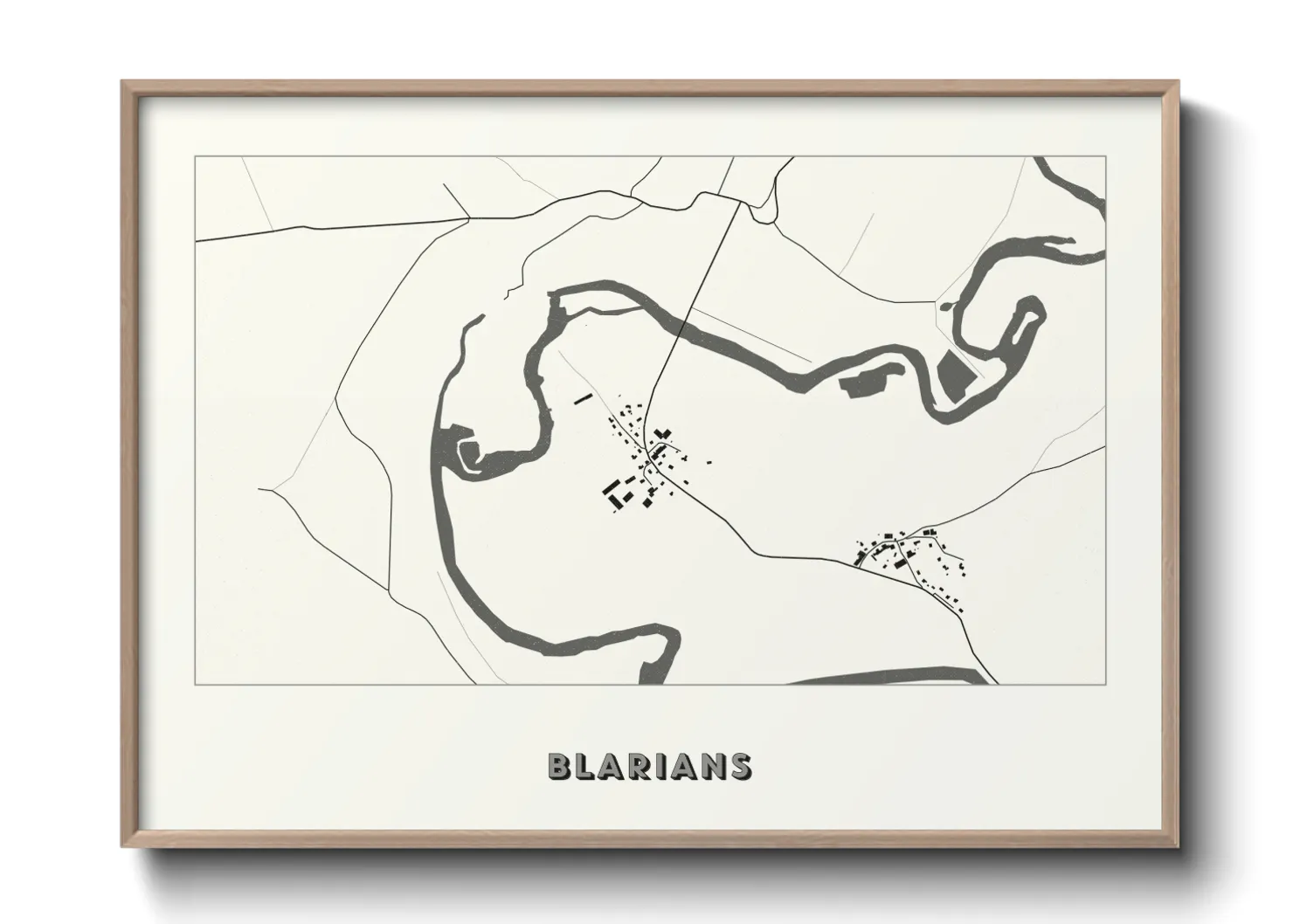 Une affiche de carte sur Blarians