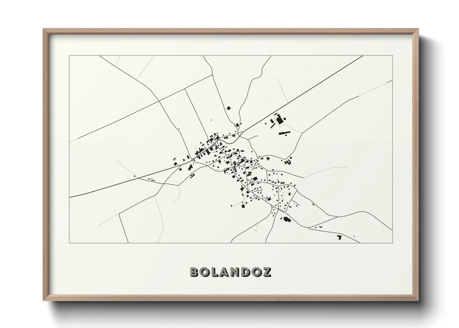 Une affiche de carte sur Bolandoz