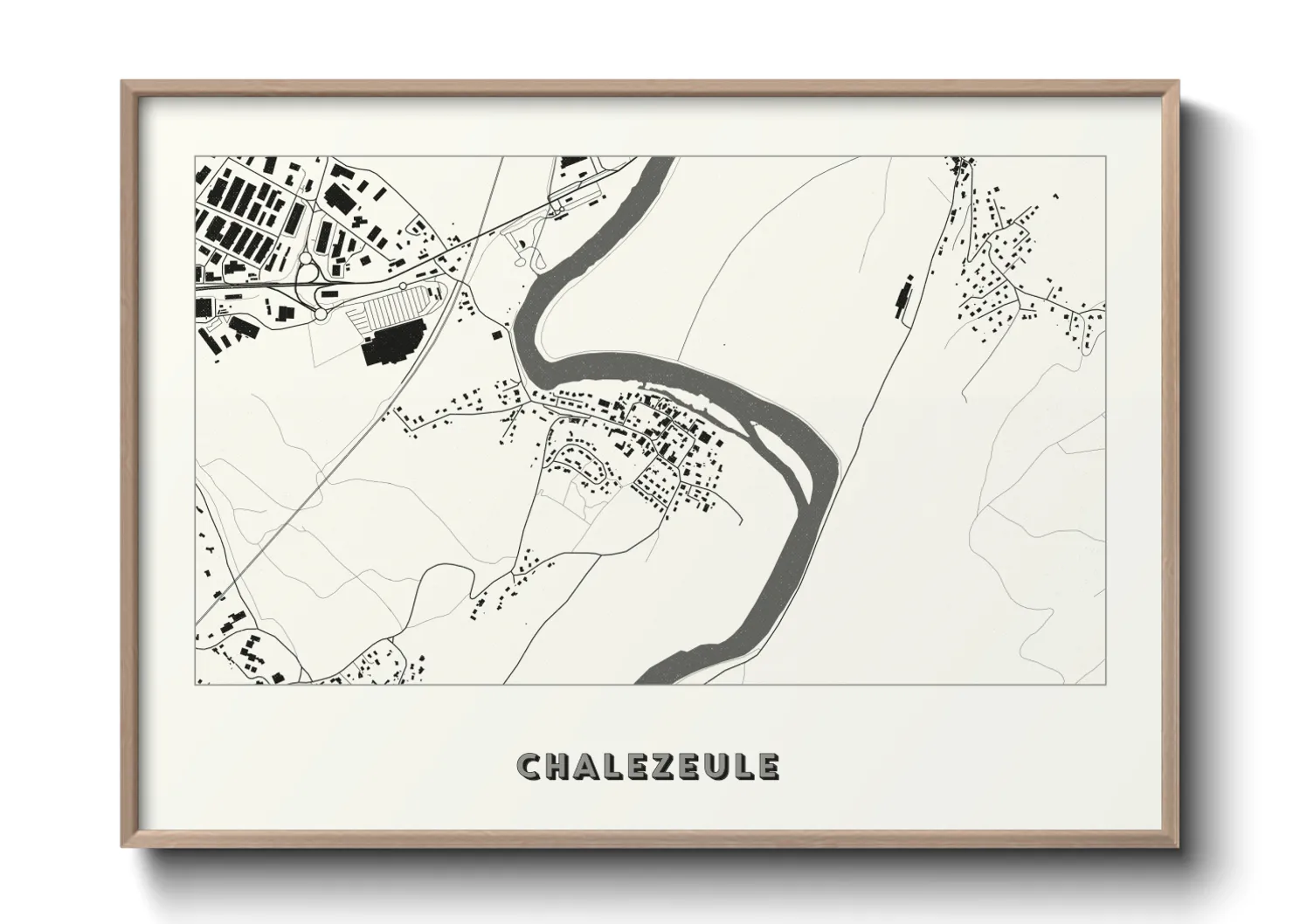Une affiche de carte sur Chalezeule