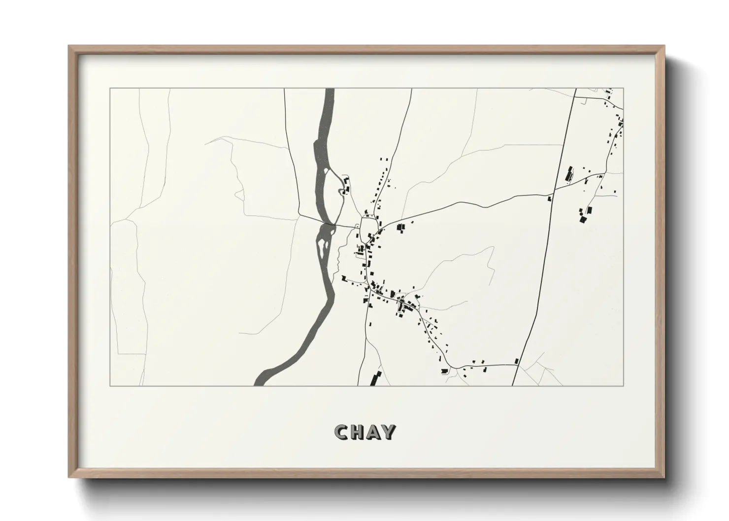 Une affiche de carte sur Chay