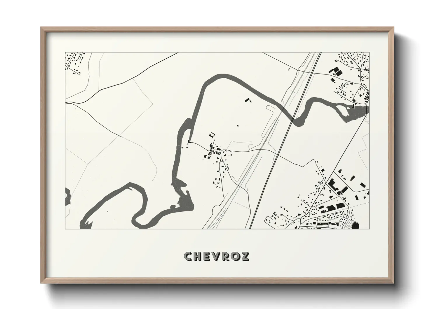 Une affiche de carte sur Chevroz