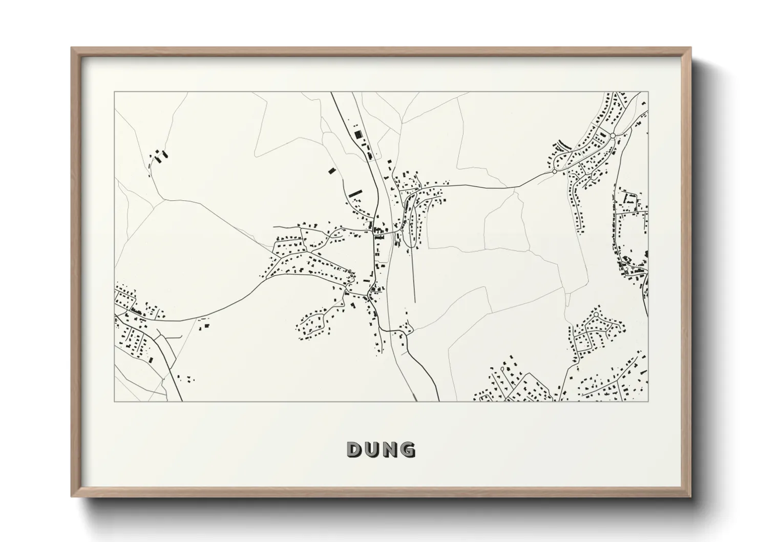 Une affiche de carte sur Dung