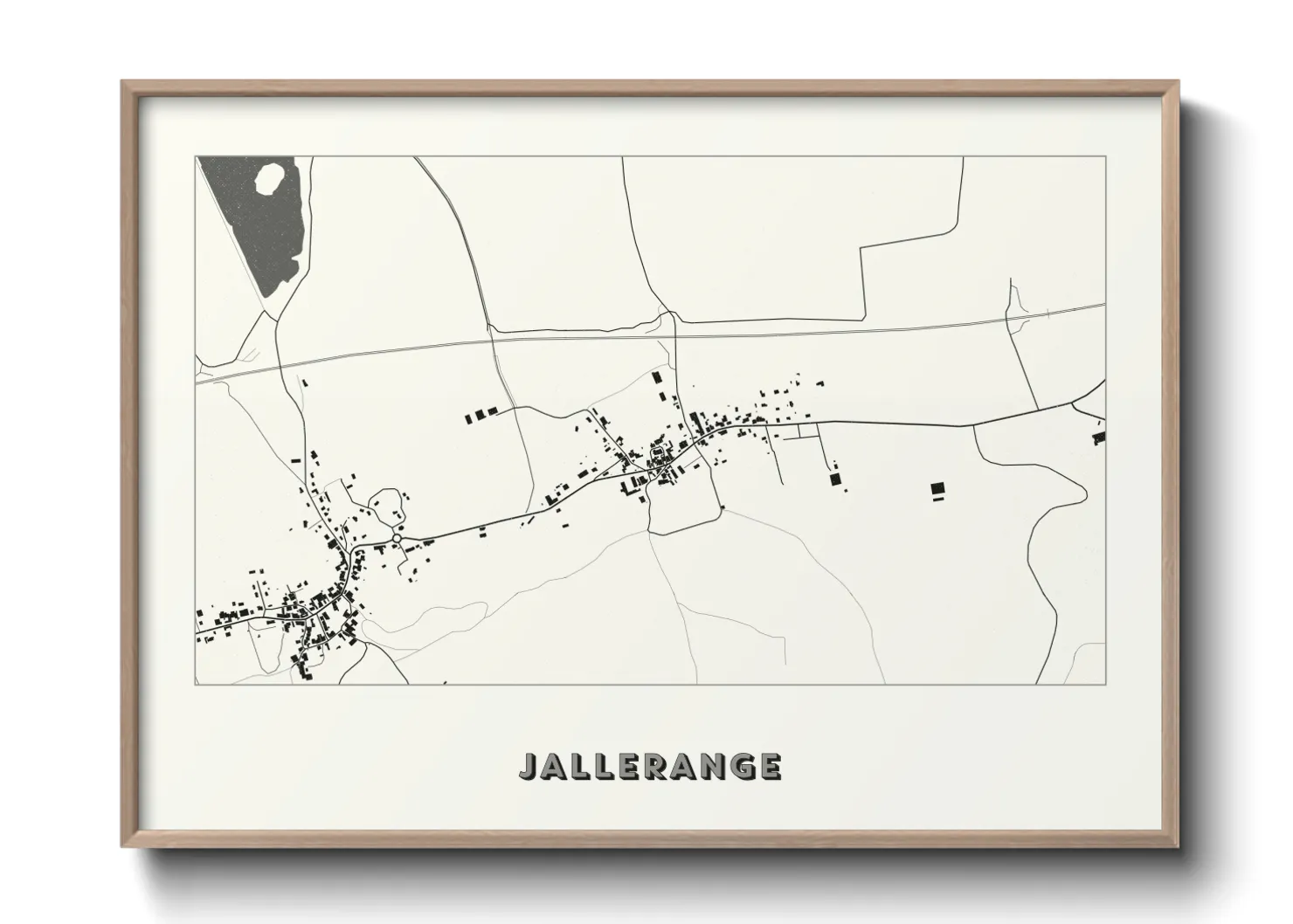Une affiche de carte sur Jallerange