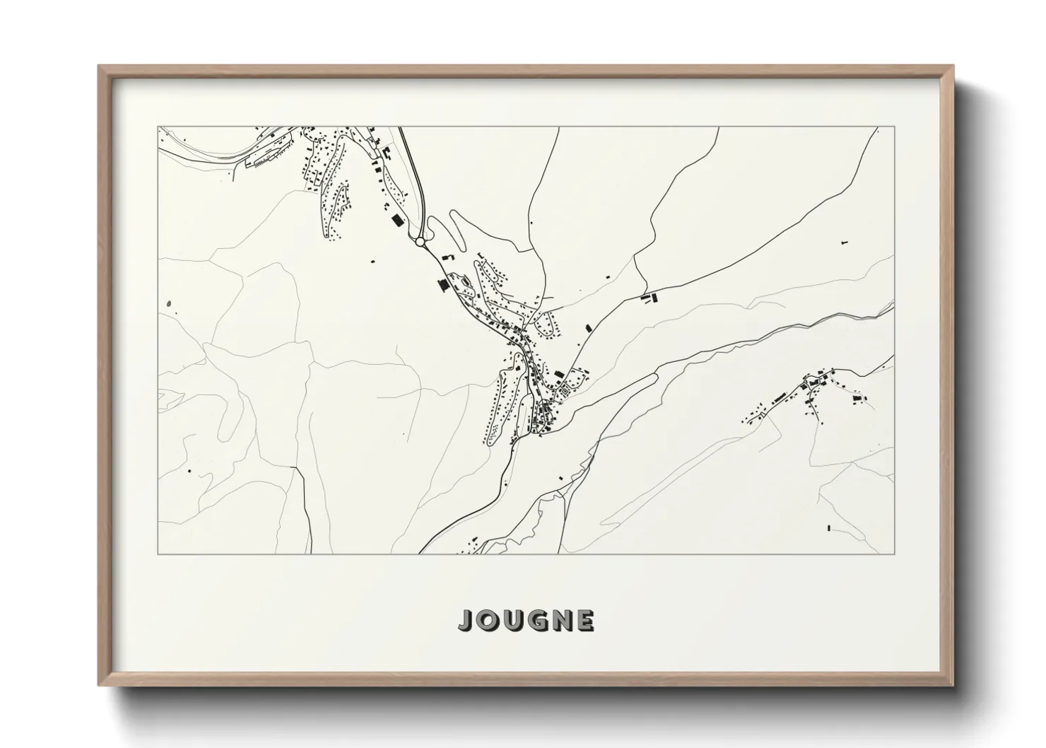Une affiche de carte sur Jougne